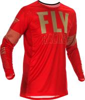 Fly Racing - Fly Racing Lite Jersey - 374-7222X - Red/Khaki - 2XL - Image 1