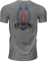 Fly Racing - Fly Racing Fly Power Ballad Tee - 352-06472X - Dark Gray Heather - 2XL - Image 2