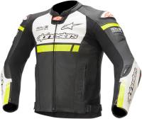 Alpinestars - Alpinestars Missile Ignition Airflow Leather Jacket - 3100220-125-58 - Black/White/Fluo Yellow - 58 - Image 1