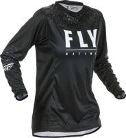 Fly Racing - Fly Racing Lite Womens Jersey - 373-621S - Black/White - Small - Image 1