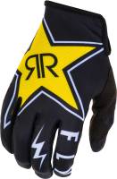 Fly Racing - Fly Racing Lite Rockstar Gloves - 373-01307 - Black/White/Yellow - 07 - Image 1