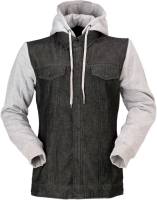 Z1R - Z1R Denim Womens Hoodie - 2840-0134 - Black/Gray - X-Small - Image 1
