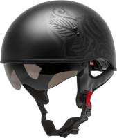 G-Max - G-Max HH-65 Naked Devotion Helmet - H1655077 - Matte Black/Silver - X-Large - Image 1