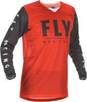 Fly Racing - Fly Racing Kinetic Mesh Youth Jersey - 374-312YL - Red/Black - Large - Image 1
