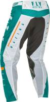 Fly Racing - Fly Racing Kinetic Mesh Pants - 374-32428 - White/Teal/Orange - 28 - Image 2