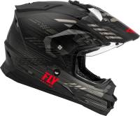 Fly Racing - Fly Racing Trekker Quantum Helmet - 73-70172X - Black/Gray/Red - 2XL - Image 4