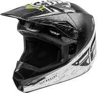 Fly Racing - Fly Racing Kinetic K120 Helmet - 73-86232X - Black/White/Hi-Vis - 2XL - Image 1