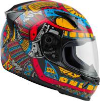 Fly Racing - Fly Racing Revolt FS Codex Helmet - 73-8375X - Red/Blue/Yellow - X-Small - Image 4