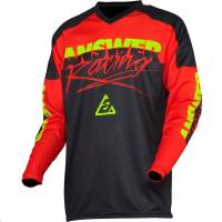 Answer - Answer Syncron Pro Glo Jersey - 0409-0956-0951 - Red/Black/Hyper Acid - X-Small - Image 1