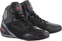 Alpinestars - Alpinestars Faster-3 Drystar Riding Shoes - 2540719131-8 - Black/Gray/Red - 8 - Image 1