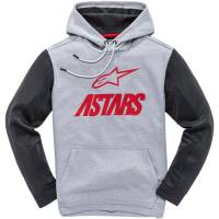 Alpinestars - Alpinestars Converge Hoodie - 1139-51100-1131-2XL - Gray/Red - 2XL - Image 1