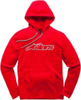 Alpinestars - Alpinestars Blaze Fleece Pullover Hoodie - 1037-53113-3011-L - Red/Gray - Large - Image 1