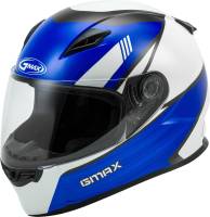 G-Max - G-Max GM-49Y Deflect Youth Helmet - G1493510 - White/Blue - Small - Image 1