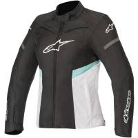 Alpinestars - Alpinestars Stella Kira Waterproof Jacket - 3212019-1271-L - Black/White/Teal - Large - Image 1