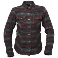 Speed & Strength - Speed & Strength Brat Armored Womens Flannel - 1106-1410-0351 - Black/Burgundy - X-Small - Image 1