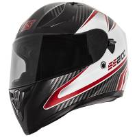 Speed & Strength - Speed & Strength SS2100 Circuit Helmet - 1111-0627-1054 - Black/White/Red - Large - Image 1