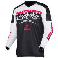Answer - Answer Syncron Pro Glo Youth Jersey - 0409-2957-2151 - White/Black/Pink - X-Small - Image 1