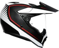 AGV - AGV AX-9 Graphics Helmet - 7631O2LY00309 - Matte Black/White/Red - Large - Image 3