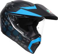 AGV - AGV AX-9 Graphics Helmet - 7631O2LY00606 - Matte Black/Cyan Blue - MS - Image 1