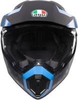 AGV - AGV AX-9 Graphics Helmet - 7631O2LY00606 - Matte Black/Cyan Blue - MS - Image 3