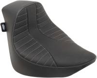 Drag Specialties - Drag Specialties EZ-ON Solo Seat - Scorpion Silver Stitch - 0802-1151 - Image 1