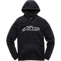 Alpinestars - Alpinestars Kids Blaze Fleece Zip-Front Hoody - 3038510001020M - Black/White - Medium - Image 1
