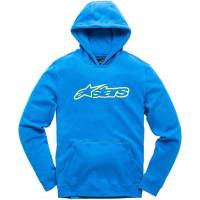 Alpinestars - Alpinestars Kids Blaze Fleece Zip-Front Hoody - 3038510007255M - Navy/Hi-Vis Yellow - Medium - Image 1