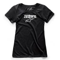 Alpinestars - Alpinestars Heritage Blaze Womens T-Shirt - 1W38-73004-10-XS - Black - X-Small - Image 1