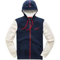 Alpinestars - Alpinestars Mach 1 Fleece Zip-Front Hoody - 1038-53050-70-2XL - Navy - 2XL - Image 1