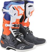 Alpinestars - Alpinestars Tech 10 Boots - 2010019-9047-8 - Gray/Orange/Blue/White - 8 - Image 1