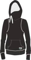 DSG - DSG Side Tie Hoodie - 51335 - Heather Black - X-Small - Image 1
