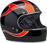 Biltwell Inc. - Biltwell Inc. Gringo Dice Flames Helmet - 1002-512-103 - Dice Flames - Medium - Image 3