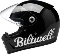 Biltwell Inc. - Biltwell Inc. Lane Splitter Graphics Helmet - 1004-119-101 - Gloss Black Factory - X-Small - Image 2