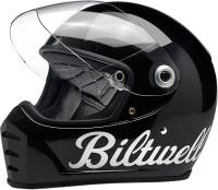 Biltwell Inc. - Biltwell Inc. Lane Splitter Graphics Helmet - 1004-119-101 - Gloss Black Factory - X-Small - Image 3