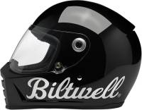 Biltwell Inc. - Biltwell Inc. Lane Splitter Graphics Helmet - 1004-119-101 - Gloss Black Factory - X-Small - Image 4