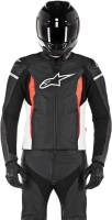 Alpinestars - Alpinestars Faster Leather Jacket - 3103618-1231-52 - Black/White/Red - 42 - Image 3