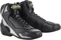 Alpinestars - Alpinestars SP-1 V2 Riding Shoes - 251101815941 - Black/Silver/Yellow Fluo - 7.5 - Image 1