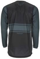 Fly Racing - Fly Racing Kinetic Mesh Era Youth Jersey - 372-320YX - Black/Gray - X-Large - Image 2