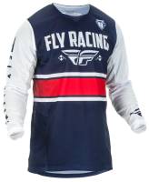 Fly Racing - Fly Racing Kinetic Mesh Era Youth Jersey - 372-321YX - Navy/White/Red - X-Large - Image 1