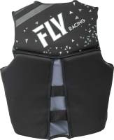 Fly Racing - Fly Racing Neoprene Womens Floatation Vest - 142424-700-810-18 - Black/Gray - X-Small - Image 2