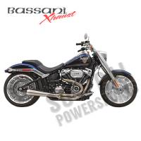 Bassani Manufacturing - Bassani Manufacturing Road Rage III 2-Into-1 Exhaust System - Stainless with Partial Stainless Steel Heat Shields - 1S62SS - Image 1