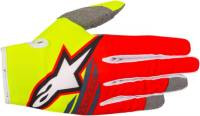 Alpinestars - Alpinestars Radar Flight Gloves - 3561818-539-MD - Yellow Fluo/Red/Anthracite - Medium - Image 1