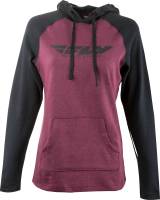 Fly Racing - Fly Racing Lightweight Womens Hoodie - 358-0127S - Burgundy/Black - Small - Image 1