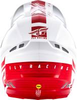 Fly Racing - Fly Racing F2 Carbon MIPS Shield Helmet - 73-4242-8 - White/Red - X-Large - Image 2