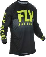 Fly Racing - Fly Racing Lite Hydrogen Jersey - 372-720L - Black/Hi-Vis - Large - Image 1