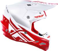 Fly Racing - Fly Racing F2 Carbon MIPS Shield Helmet - 73-4242-5 - White/Red - Small - Image 4