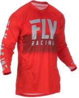 Fly Racing - Fly Racing Lite Hydrogen Jersey - 372-722S - Red/Gray - Small - Image 1