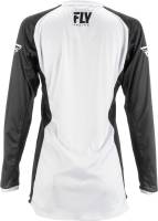 Fly Racing - Fly Racing Lite Girls Youth Jersey - 372-624YL - White/Black - Large - Image 2