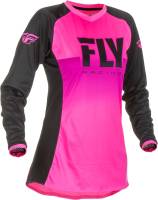 Fly Racing - Fly Racing Lite Girls Youth Jersey - 372-628YL - Neon Pink/Black - Large - Image 1