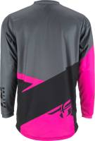 Fly Racing - Fly Racing F-16 Youth Jersey - 372-928YL - Neon Pink/Black/Gray - Large - Image 2